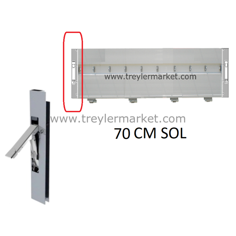 Alüminyum Dikey Kilitleme Sistemi 70 Cm