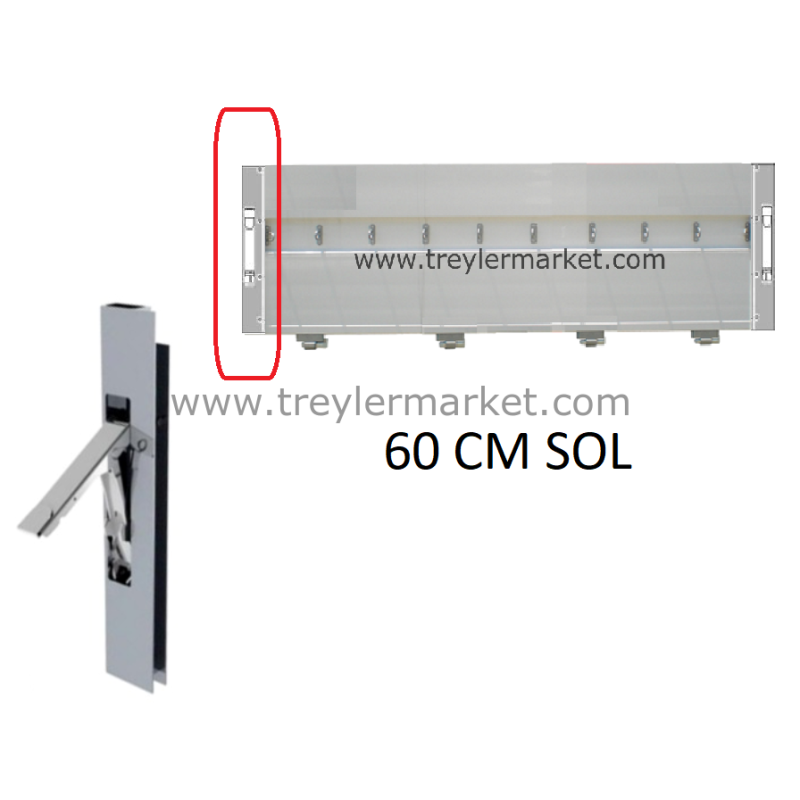 Alüminyum Dikey Kilitleme Sistemi 60Cm Sol