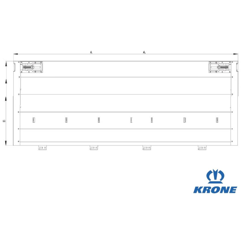 KRONE Kapak Yan 89 cm 3210 eloksal m.yıl.